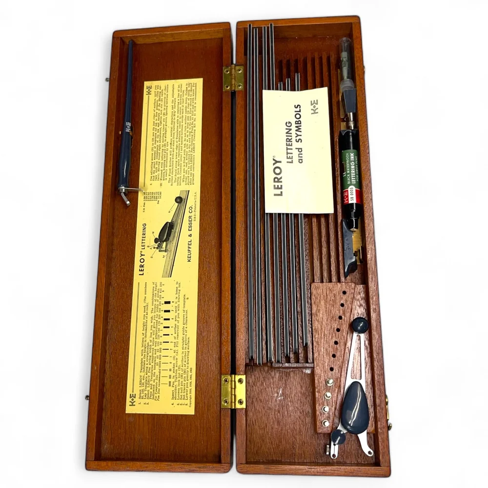 Vintage Leroy Lettering Kit - Keuffel & Esser Co. — Wall Star